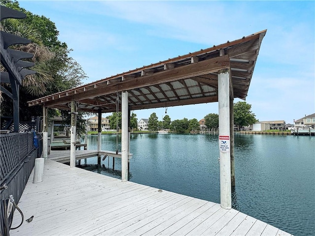 4230 Murano Rd, New Orleans, LA 70129 - dock with a water view and boat lift