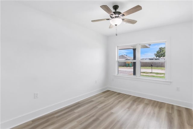 540 Ruth Dr, Westwego, LA 70094 - spare room with light wood-type flooring and ceiling fan