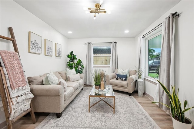 713 N Lester Ave, Metairie, LA 70003 - living area with light wood-style floors and recessed lighting