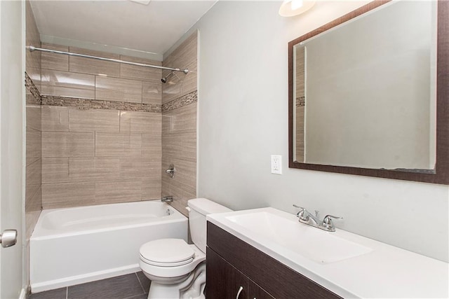 4108 Rayne Dr, New Orleans, LA 70122 - full bath featuring vanity, tub / shower combination, and tile patterned flooring