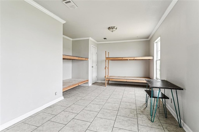 24092 Chef Menteur Hwy, New Orleans, LA 70129 - interior space featuring crown molding and light tile patterned flooring