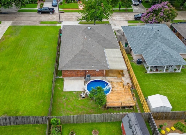 1729 High Ave, Metairie, LA 70001 - aerial view of property and surrounding area with a pool