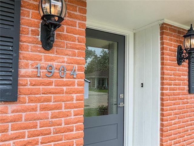 1904 Hall Ave, Metairie, LA 70003 - doorway to property with brick siding