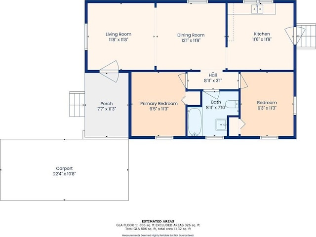 4601 Reynes St, New Orleans, LA 70126 - view of home floor plan