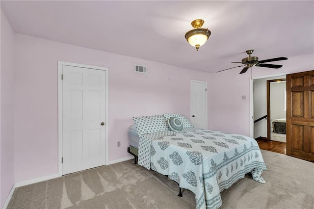174 Celia Dr, Luling, LA 70070 - bedroom with carpet floors and ceiling fan