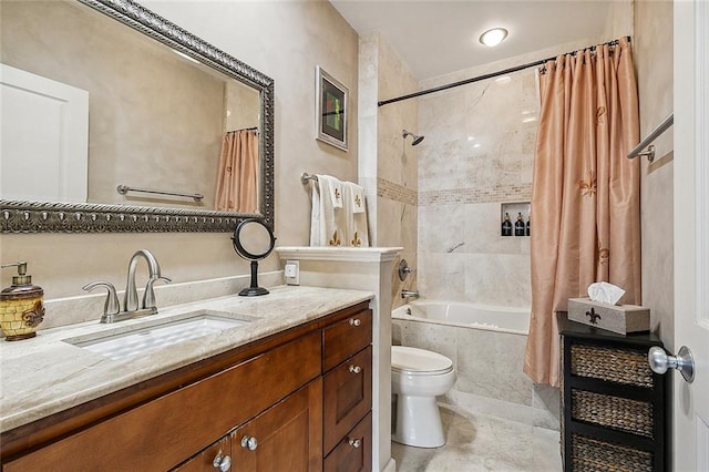 333 Girod St Unit 304, New Orleans, LA 70130 - full bathroom featuring vanity and shower / bath combo with shower curtain
