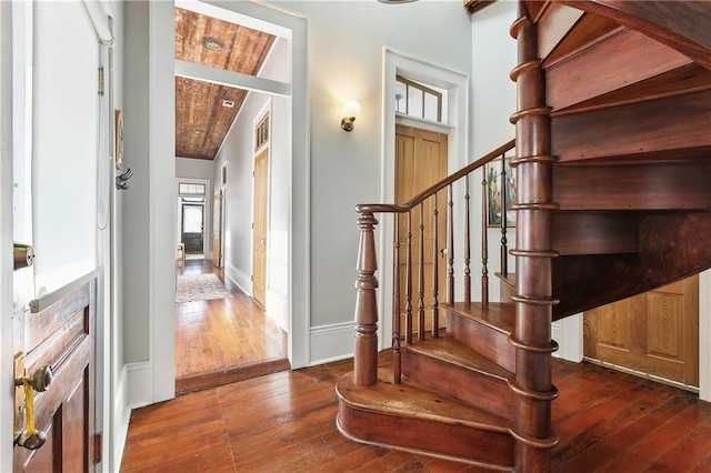 422 Alix St, New Orleans, LA 70114 - entryway featuring hardwood / wood-style floors and stairway
