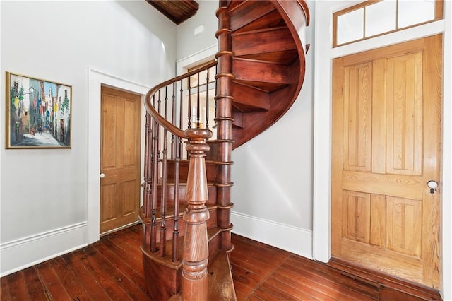 422 Alix St, New Orleans, LA 70114 - foyer entrance with hardwood / wood-style floors and stairs