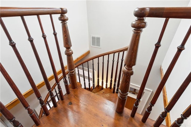 422 Alix St, New Orleans, LA 70114 - stairs with wood finished floors