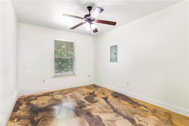 42653-42663 Edgewater Ln, Hammond, LA 70403 - empty room featuring electric panel and a ceiling fan