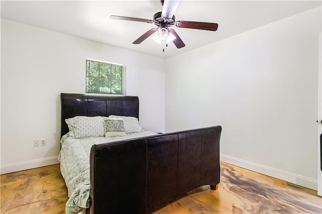 42653-42663 Edgewater Ln, Hammond, LA 70403 - bedroom with light wood-style floors and ceiling fan