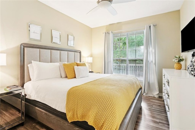 521 Spartan Dr Unit 10207, Slidell, LA 70458 - bedroom featuring dark wood-style floors and a ceiling fan