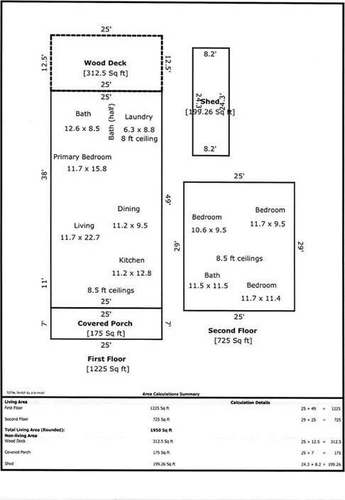 3606 N Miro St, New Orleans, LA 70117 - view of home floor plan