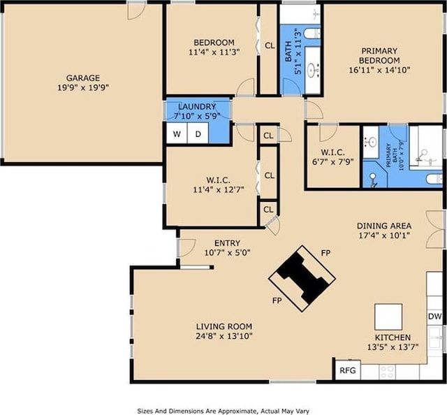 310 Oakley Ln, Destrehan, LA 70047 - view of property floor plan