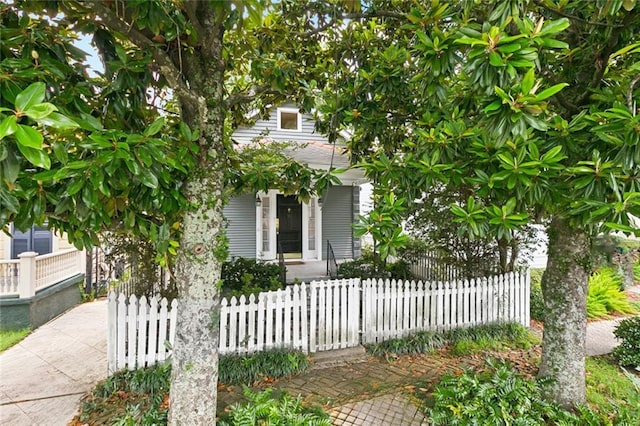 917 Joliet St, New Orleans, LA 70118 - view of property exterior featuring a fenced front yard and concrete driveway