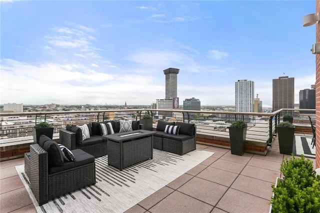 625 St Charles Ave Phd, Phd, New Orleans, LA 70130 - patio / terrace with a city view and an outdoor living space