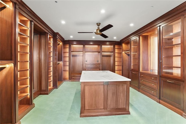 625 St Charles Ave Phd, Phd, New Orleans, LA 70130 - spacious closet featuring ceiling fan