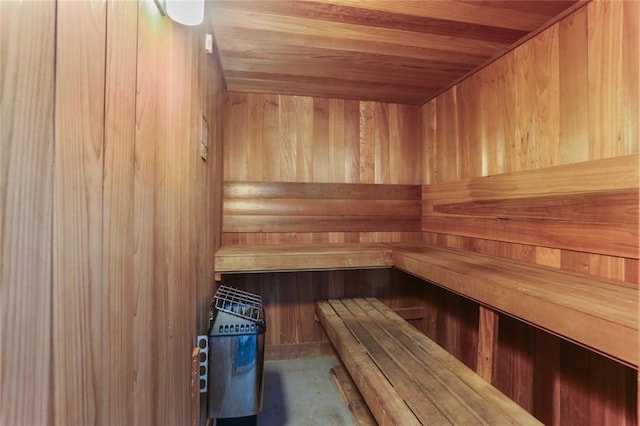 625 St Charles Ave Phd, Phd, New Orleans, LA 70130 - sauna with wood walls and wooden ceiling