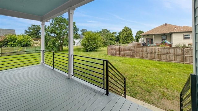 1908 Benjamin St, Arabi, LA 70032 - view of wooden terrace