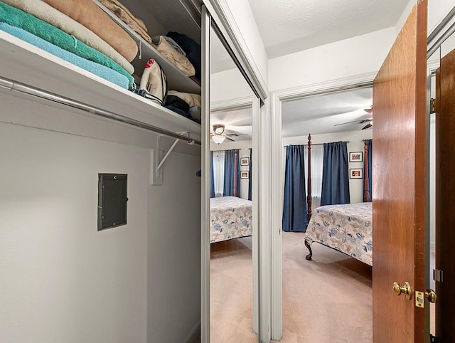 420 Metairie Hammond Hwy Unit 225, Metairie, LA 70005 - spacious closet with a ceiling fan, carpet flooring, and electric panel