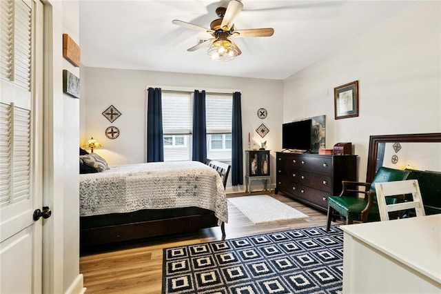 106 Rowley Blvd, La Place, LA 70068 - bedroom featuring wood finished floors and a ceiling fan