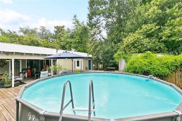 106 Rowley Blvd, La Place, LA 70068 - view of swimming pool with a deck