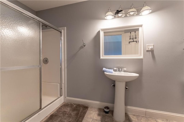 31 Allen Hill Rd, Tylertown, MS 39667 - bathroom featuring a stall shower and tile patterned flooring