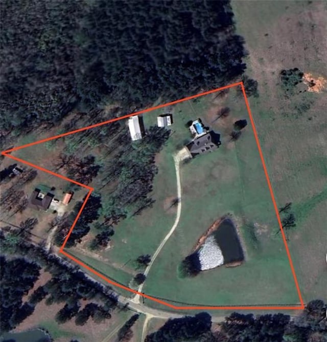 31 Allen Hill Rd, Tylertown, MS 39667 - aerial view of property's location with property boundaries highlighted