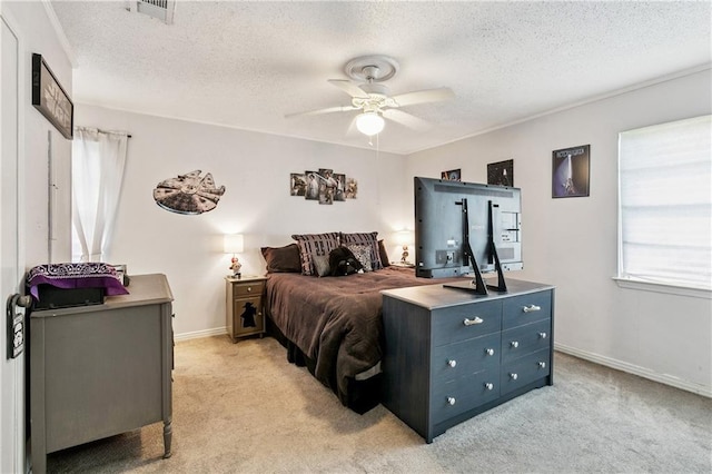 2041 Glencove Ln, Terrytown, LA 70056 - bedroom featuring a textured ceiling and light colored carpet