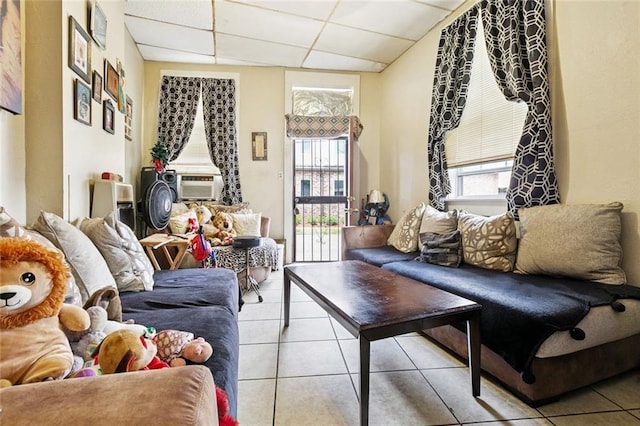 222325 Felicity St, New Orleans, LA 70113 - tiled living area with a paneled ceiling