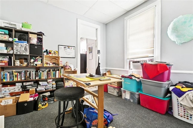 222325 Felicity St, New Orleans, LA 70113 - carpeted office featuring a paneled ceiling and cooling unit