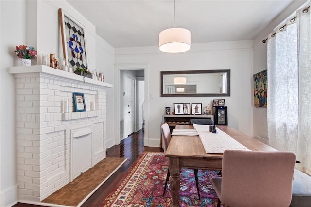 5227-29 Coliseum St, New Orleans, LA 70115 - dining area featuring wood finished floors and a desk