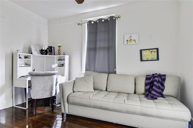 5227-29 Coliseum St, New Orleans, LA 70115 - living room with hardwood / wood-style floors