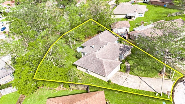 210 Lake Ontario Ct, Slidell, LA 70461 - aerial perspective of suburban area with property boundaries highlighted