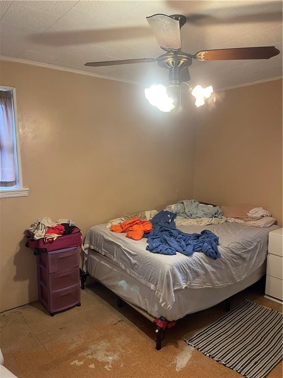 2711 Claire Ave, Gretna, LA 70053 - bedroom featuring ornamental molding and ceiling fan