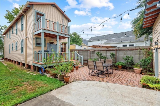 1016 Constantinople St, New Orleans, LA 70115 - patio / terrace featuring a patio area, a wooden deck, and outdoor dining area
