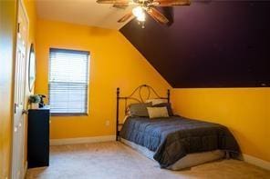 78028 N Fitzmorris Ext, Covington, LA 70435 - bedroom with lofted ceiling and ceiling fan