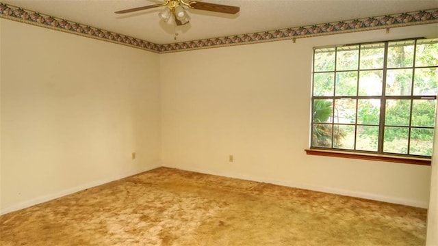 232 Lake Village Blvd, Slidell, LA 70461 - carpeted spare room featuring ceiling fan and baseboards