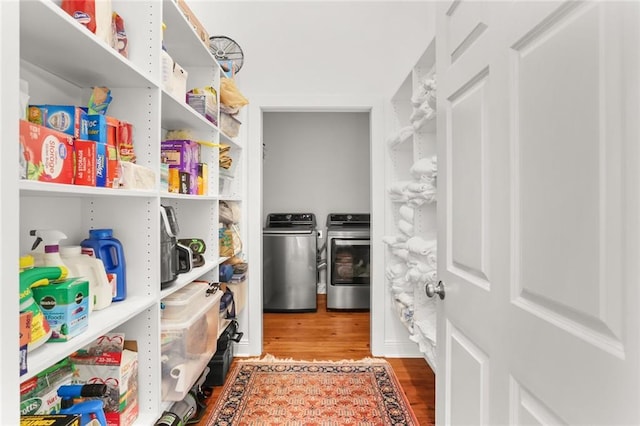 417 Eleonore St, New Orleans, LA 70115 - pantry featuring washing machine and dryer