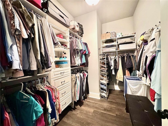 246 S Orchard Ln, Covington, LA 70433 - walk in closet featuring wood finished floors