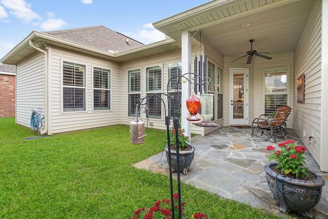 246 S Orchard Ln, Covington, LA 70433 - view of patio / terrace featuring ceiling fan