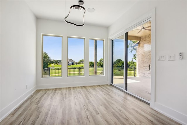 59 Oak Tree Dr, Slidell, LA 70458 - spare room with wood finished floors and a ceiling fan