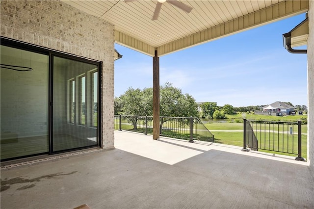 59 Oak Tree Dr, Slidell, LA 70458 - view of patio with a ceiling fan