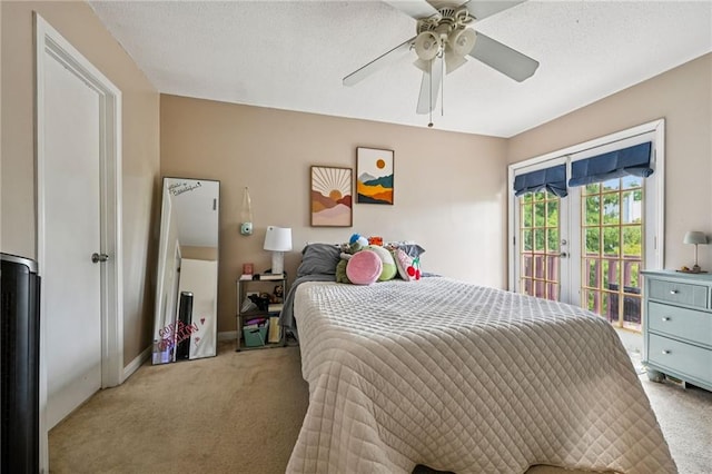181 Sandra Del Mar Dr Unit 181, Mandeville, LA 70448 - carpeted bedroom featuring access to outside and a ceiling fan