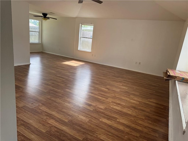 204 Portsmouth Dr, Slidell, LA 70460 - empty room featuring ceiling fan and dark wood-style flooring