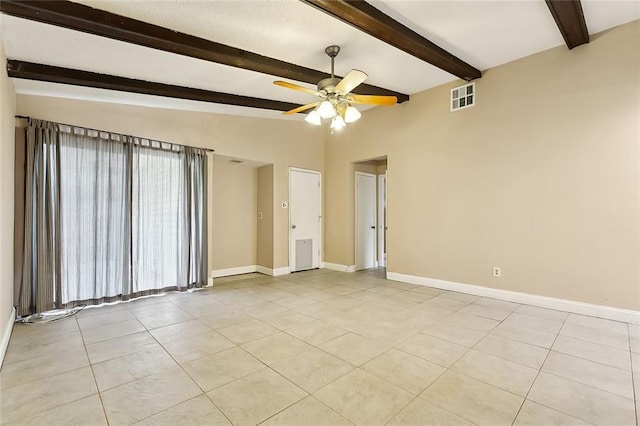 761 Holyoke Pl, Terrytown, LA 70056 - empty room with a ceiling fan and light tile patterned flooring