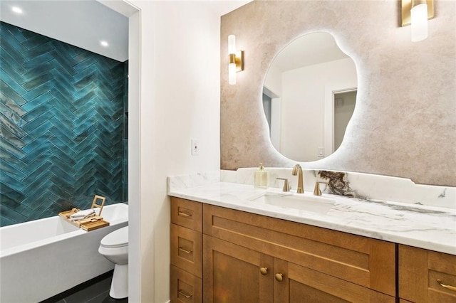 1528 N Cumberland St, Metairie, LA 70003 - full bath with vanity and toilet
