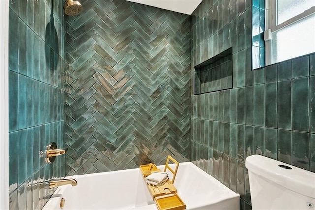 1528 N Cumberland St, Metairie, LA 70003 - full bathroom with bathtub / shower combination and toilet