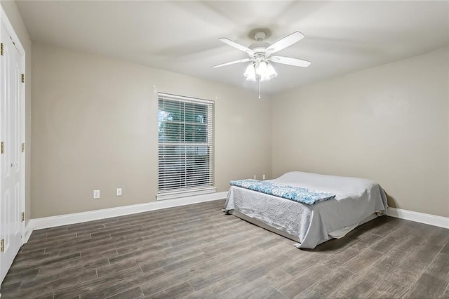 1410 Pecan St, Hammond, LA 70401 - bedroom with wood finished floors and ceiling fan