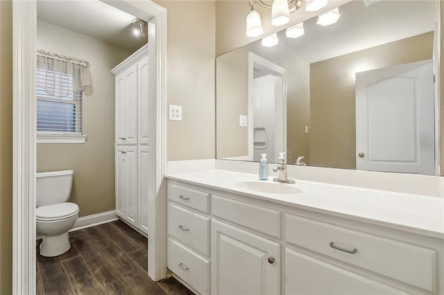 1410 Pecan St, Hammond, LA 70401 - bathroom with vanity and wood finished floors